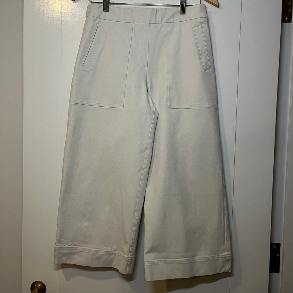 SPANX Cream Wide Leg Pants